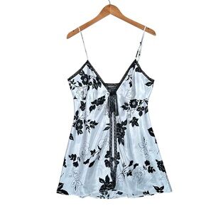 VICTORIA’S SECRET Satin Floral Chemise Teddy